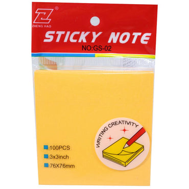 100 Pcs Sticky Note (7.6*7.6 cm ) 4 Color / Q-238 - Karout Online -Karout Online Shopping In lebanon - Karout Express Delivery 