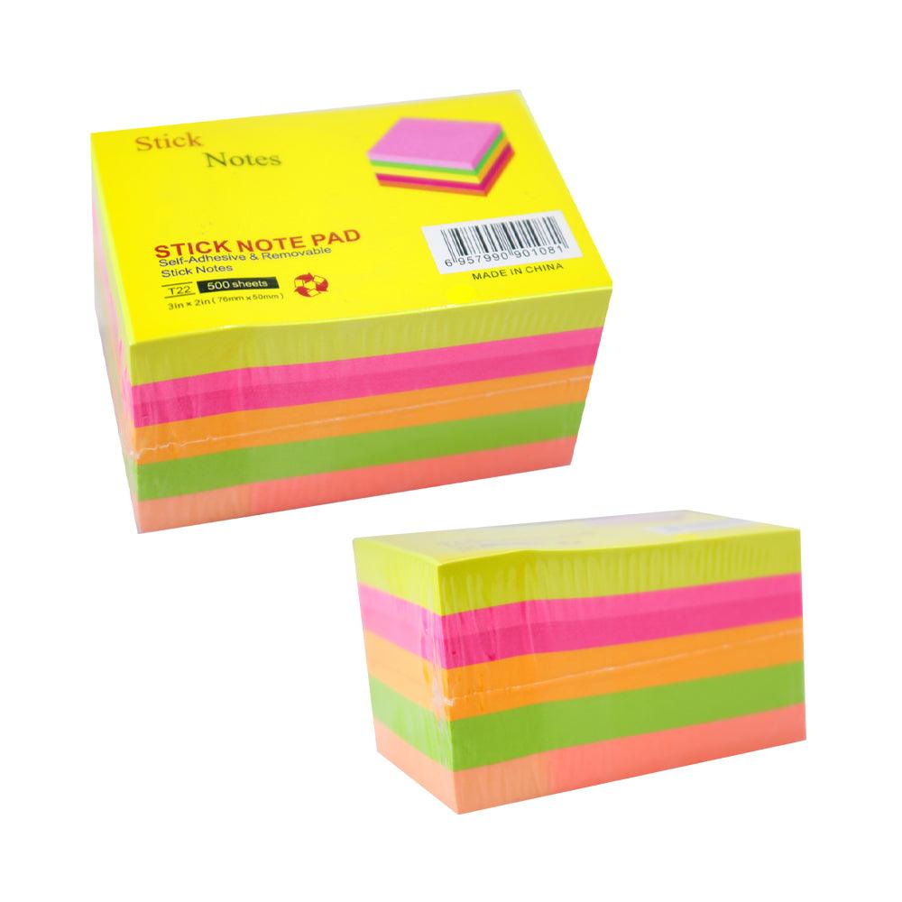 Rectangular Stick Note Pad 5 colors / Q-244 - Karout Online -Karout Online Shopping In lebanon - Karout Express Delivery 
