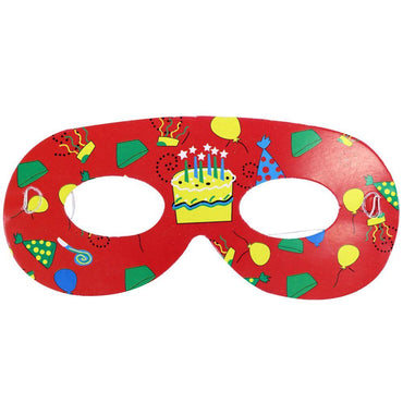 Happy Birthday Masks ( 10 Pcs) / E-513 Happybirthday Red Birthday & Party Supplies
