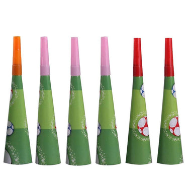 Birthday- Football Horn (6 Pcs ) /e-28 Birthday & Party Supplies