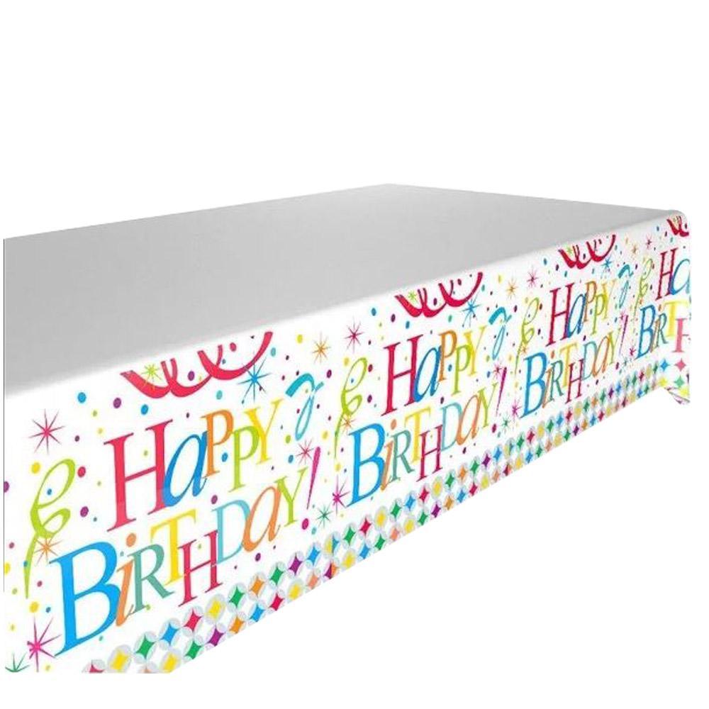 Happy Birthday Table Cover E-37 Birthday & Party Supplies