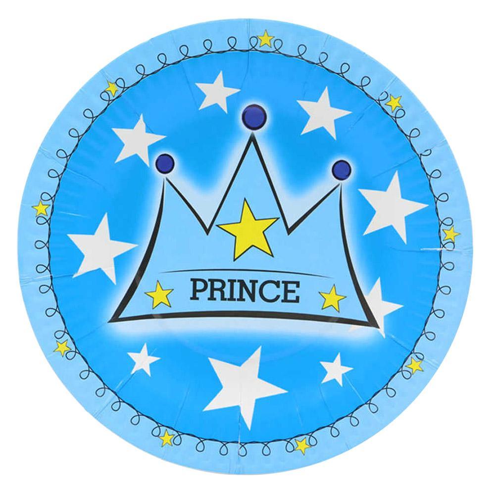 Birthday- Prince Paper Plate ( 6 Pcs) / E-478/ E-78 Birthday & Party Supplies