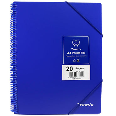 Tramix A4 Pocket File 20 Pockets / 3020A - Karout Online -Karout Online Shopping In lebanon - Karout Express Delivery 