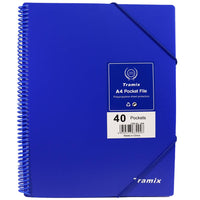Tramix A4 Pocket File 40 Pockets / 3040 / P-285 - Karout Online -Karout Online Shopping In lebanon - Karout Express Delivery 