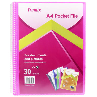 Tramix A4 Pocket File 30 Pockets / 3330 - Karout Online -Karout Online Shopping In lebanon - Karout Express Delivery 