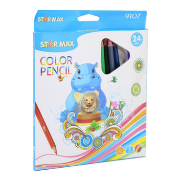 Star Max Triangular Coloring Pencils ( 24 colors ).