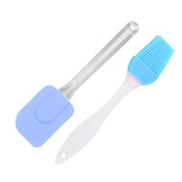 Silicone Spatula and Brush Set ( 2 Pcs) - Karout Online -Karout Online Shopping In lebanon - Karout Express Delivery 