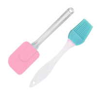 Silicone Spatula and Brush Set ( 2 Pcs) - Karout Online -Karout Online Shopping In lebanon - Karout Express Delivery 