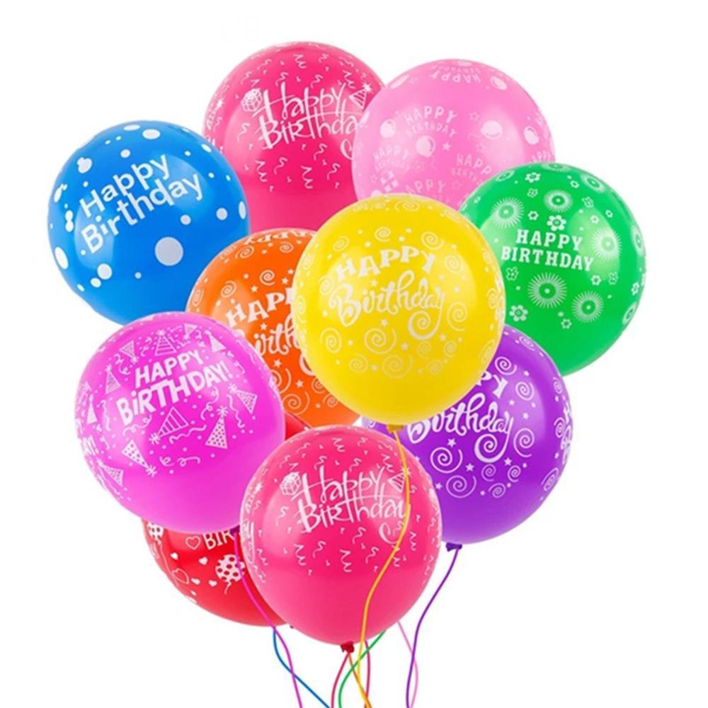 Multicolored Happy Birthday Balloons (36 Pcs) / P-376 Birthday & Party Supplies