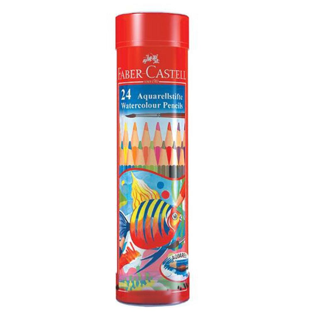 Faber Castell Watercolour Pencils Set (24 pcs) / K-89 - Karout Online -Karout Online Shopping In lebanon - Karout Express Delivery 