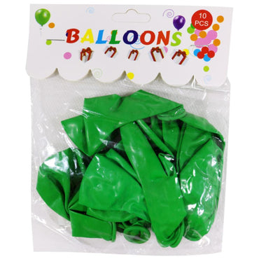 Birthday- Colored Balloons (6 Pcs) / M-286/784158/6920192155019 Dark Green Birthday & Party Supplies