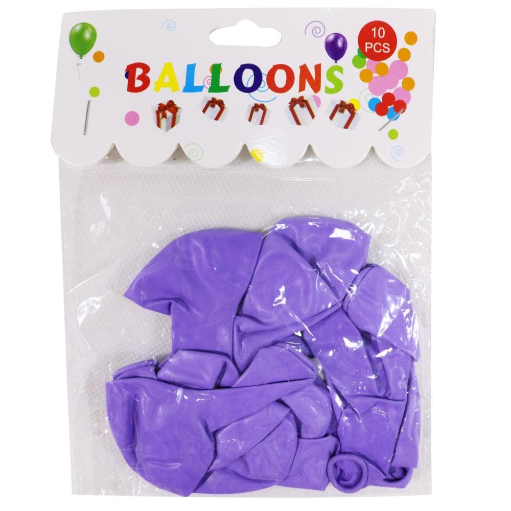 Birthday- Colored Balloons (6 Pcs) / M-286/784158/6920192155019 Purple Birthday & Party Supplies