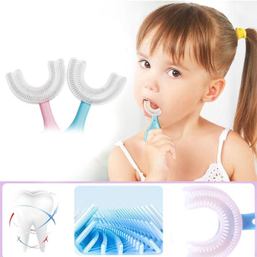 Children U shaped Toothbrush 360 full Mouth Cleaning 2-6 years / 22FK041 - Karout Online -Karout Online Shopping In lebanon - Karout Express Delivery 