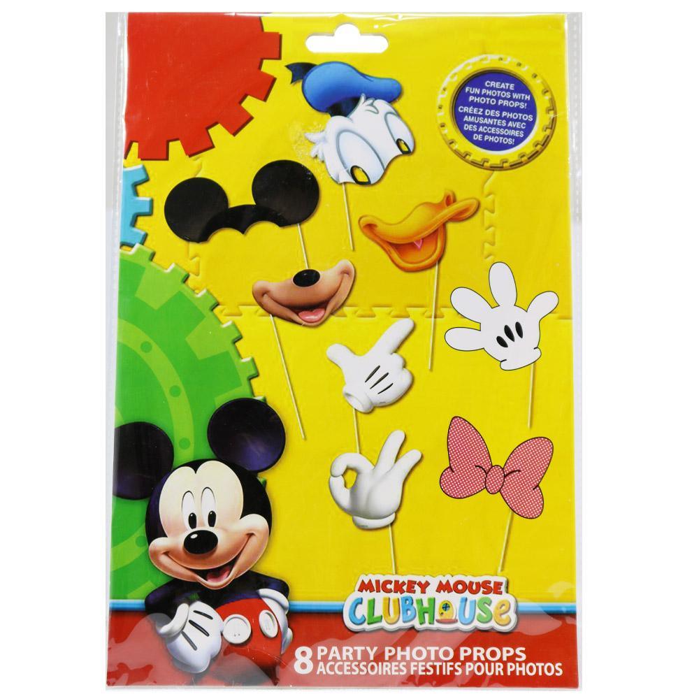Birthday-Party Photo Props ( 8Pcs) /ab-4 Mickey Mouse Birthday & Party Supplies