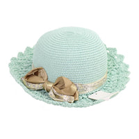Straw Bow Deigned Hat.