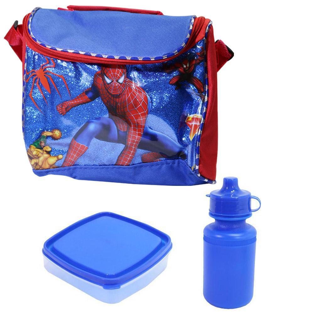 Characters Lunch Bag With Box And Water Bottle Spider Man Stationery