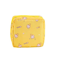 (net) Nylon Sanitary Napkin Storage Bags Sanitary Napkin Period Bag Zipper School Pouch for Teen Girls Women
