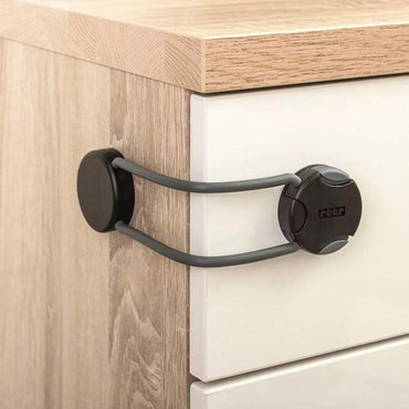 Reer Design Line Multi-Purpose Childproof Lock, Anthracite - Karout Online -Karout Online Shopping In lebanon - Karout Express Delivery 