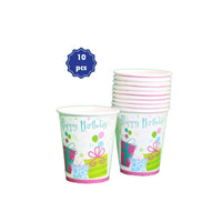 Happy Birthday - Paper Cups (10 pcs).