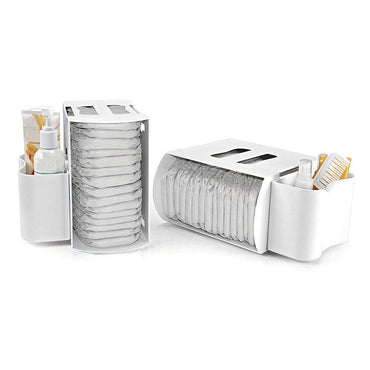 Prince Lionheart Modular Nappy Depot (White, 2 Hooks) - Karout Online -Karout Online Shopping In lebanon - Karout Express Delivery 