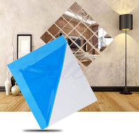 (NET) Acrylic Mirror Wall Sticker Modern Tile Adhesive  Mirror for Wall Decor / 23FK028