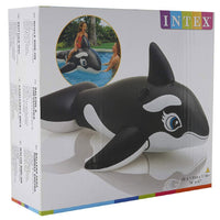 Intex Beach 58561 Whale Ride-On193*119Cm Black Floater Summer