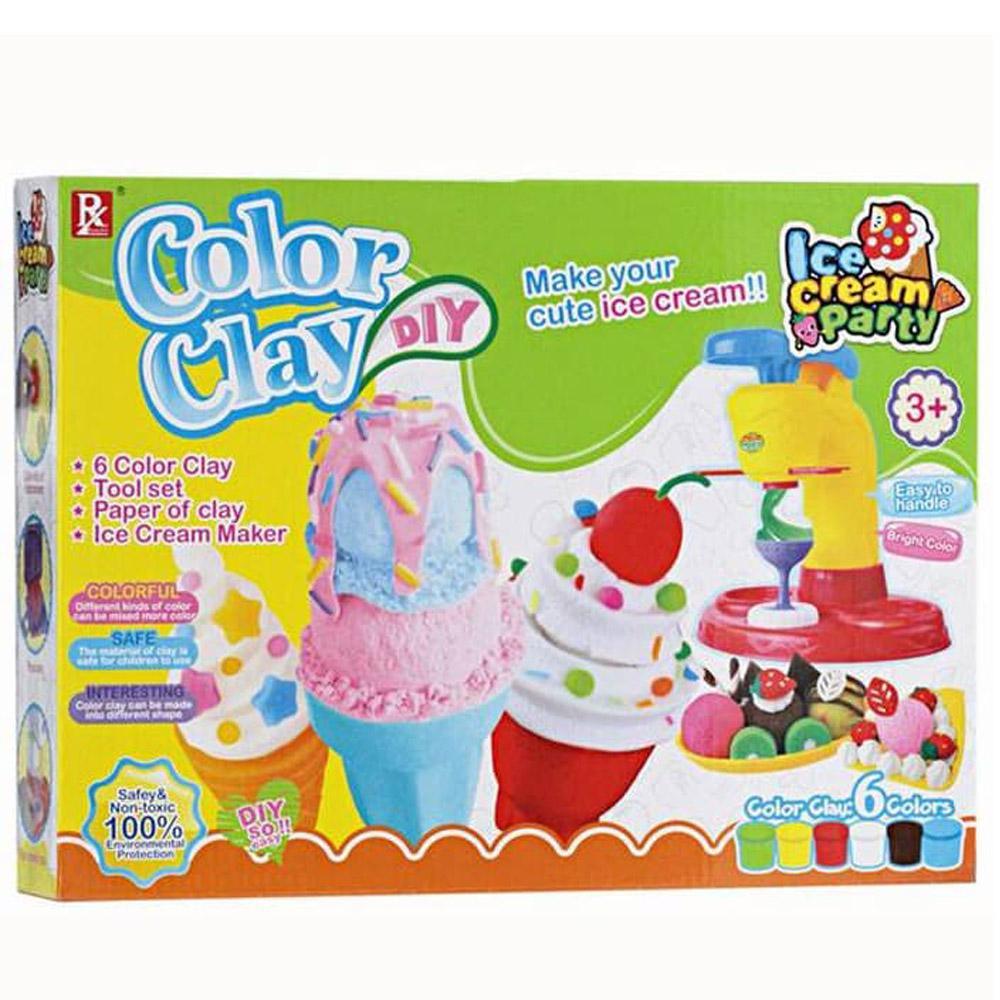 Color Clay Diy Ice Cream  Play Set.