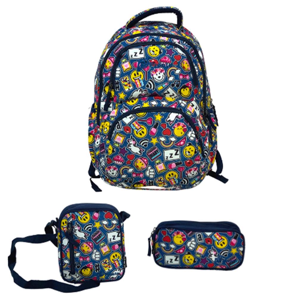 Pronto 18 Inch Chic School Bag Set-5 ( 3 Piece ) - Karout Online -Karout Online Shopping In lebanon - Karout Express Delivery 