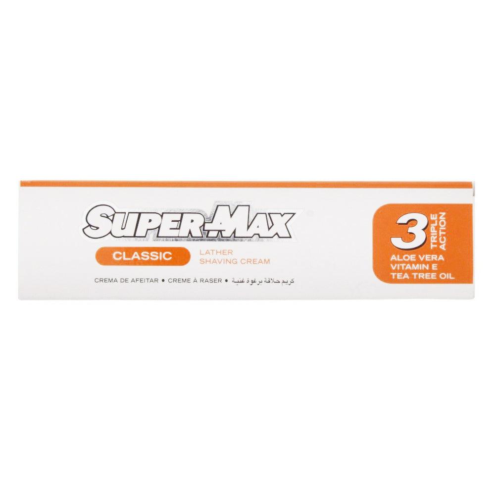 Super Max Classic Lather Shaving Cream 100g / 206202 - Karout Online -Karout Online Shopping In lebanon - Karout Express Delivery 