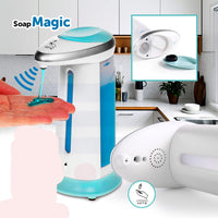 Soap Magic Automatic Soap Dispenser Touch less counter-top liquid soap dispenser waterproof base for Kitchen and Bathrooms - Karout Online -Karout Online Shopping In lebanon - Karout Express Delivery 