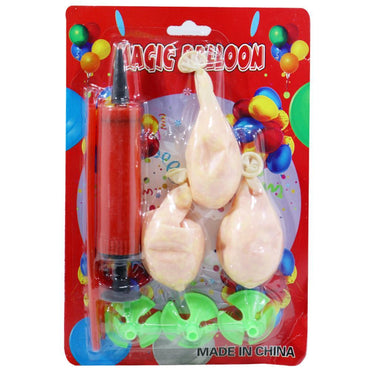 Latex Foam Filled Balloons Set With Hand Pump /q-596 Red Birthday & Party Supplies