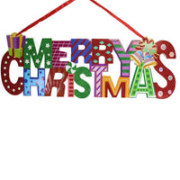 Merry Christmas Foam Door Hanger 44 cm.