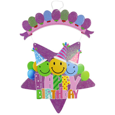 Happy Birthday Decoration / Q-957 Star Birthday & Party Supplies
