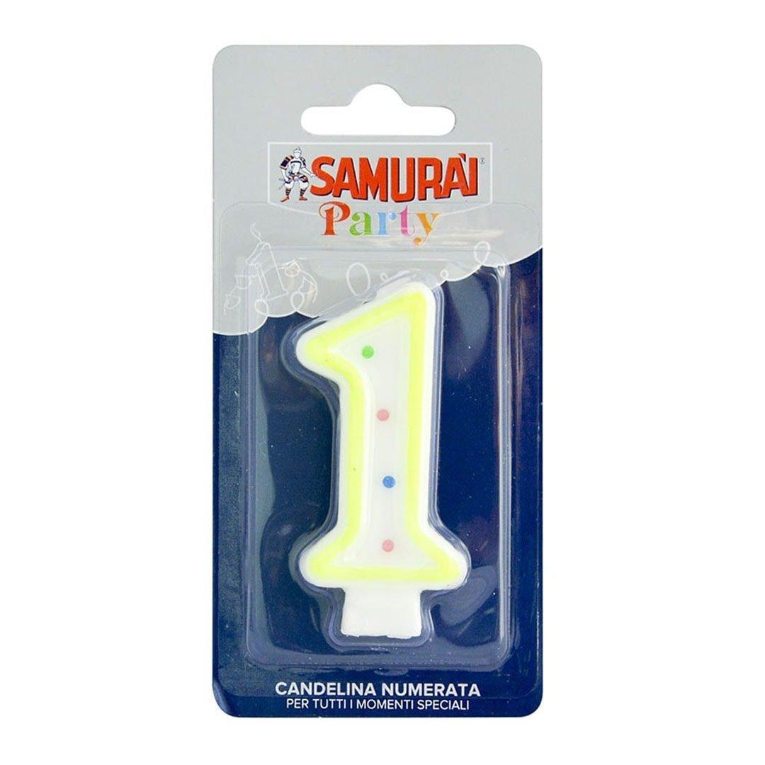Samurai Birthday Candle Number 1 - Karout Online -Karout Online Shopping In lebanon - Karout Express Delivery 