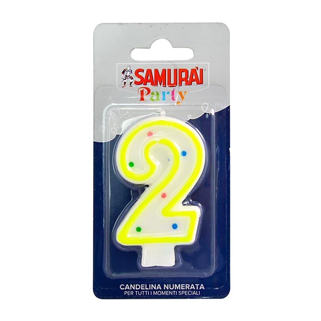 Samurai Birthday Candle Number 2 - Karout Online -Karout Online Shopping In lebanon - Karout Express Delivery 