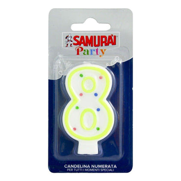 Samurai Birthday Candle Number 8 - Karout Online -Karout Online Shopping In lebanon - Karout Express Delivery 