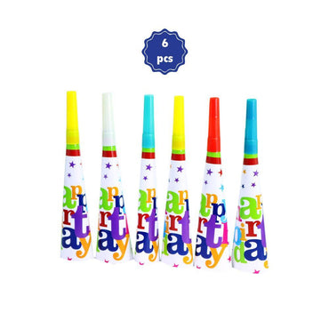 Happy Birthday- Party Horn (6 pcs ).