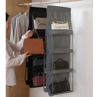 8 Pocket Foldable Multipurpose Hanging Bag Storage Shelf Bag Hanger Closet Hanger / 71986 / 48525