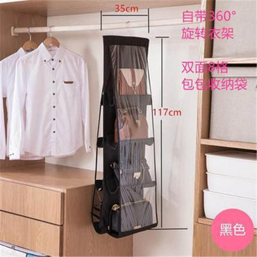 8 Pocket Foldable Multipurpose Hanging Bag Storage Shelf Bag Hanger Closet Hanger / 71986 / 48525