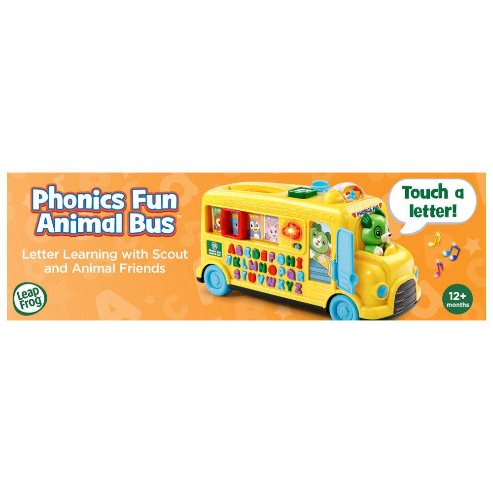 LeapFrog Phonics Fun Animal Bus , Yellow - Karout Online -Karout Online Shopping In lebanon - Karout Express Delivery 