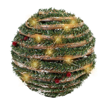 Rattan Light Up Ball 20 cm (10 Lamps).