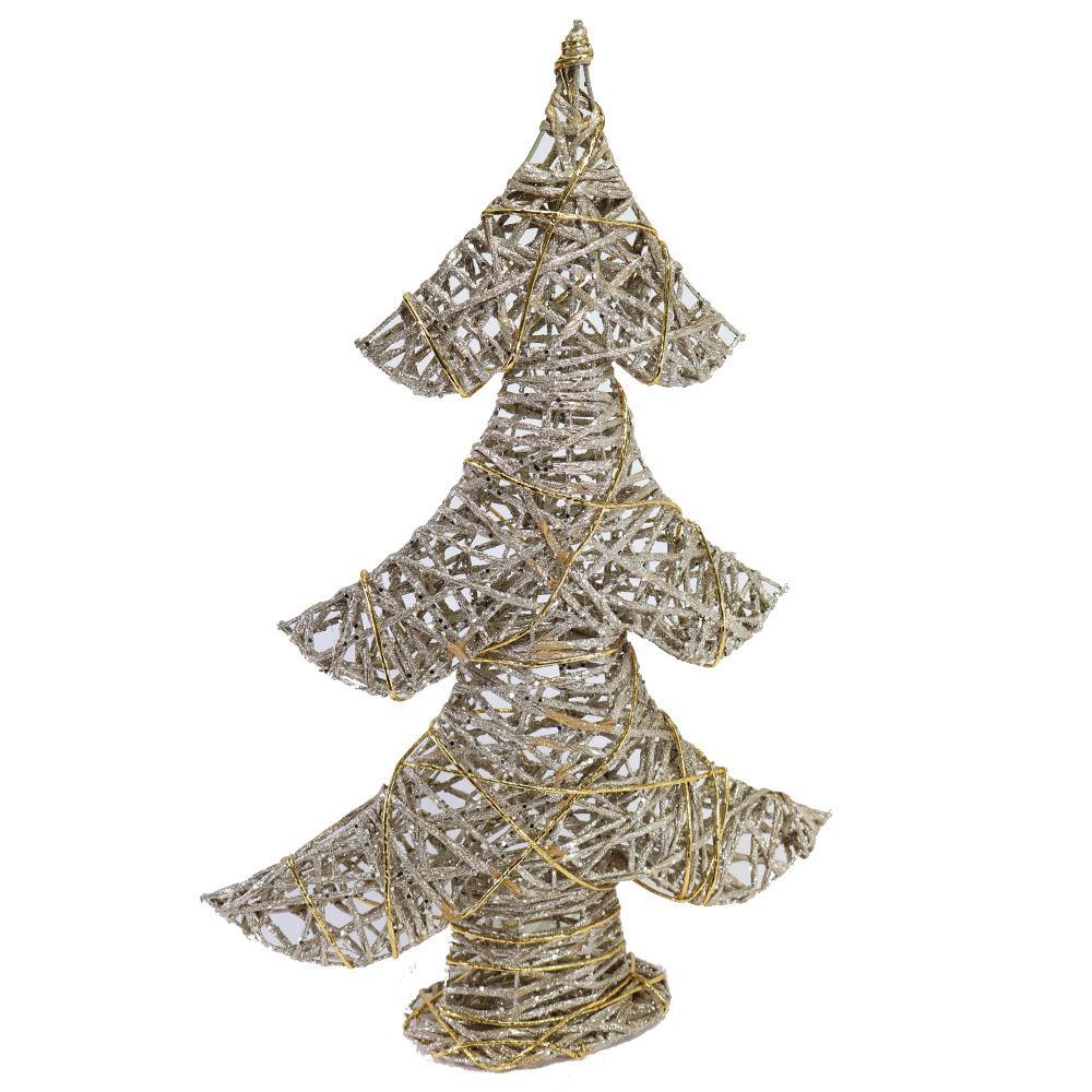 Christmas Glitter Light Up Tree 55 Cm (20 Lamps).