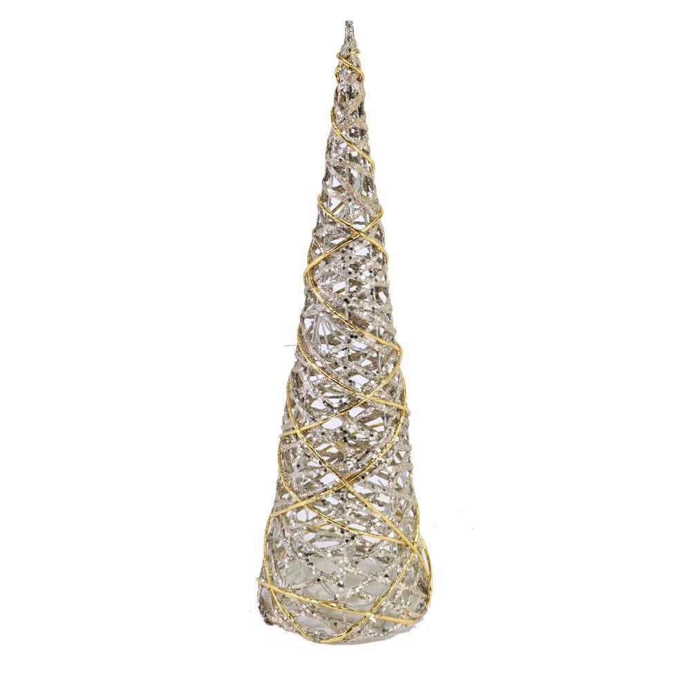 Christmas Glitter Light Up Tree 40 cm (20 Lamps).