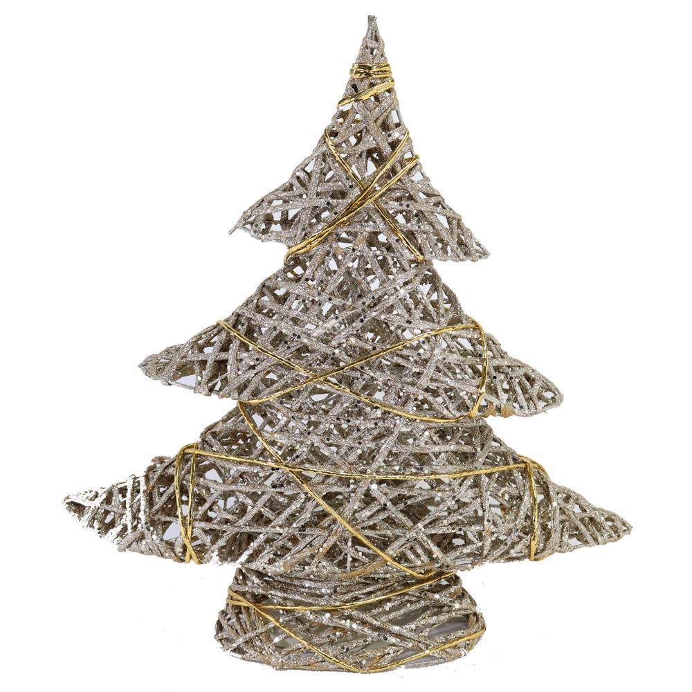 Christmas Glitter Light Up Tree 60 cm (20 Lamps).