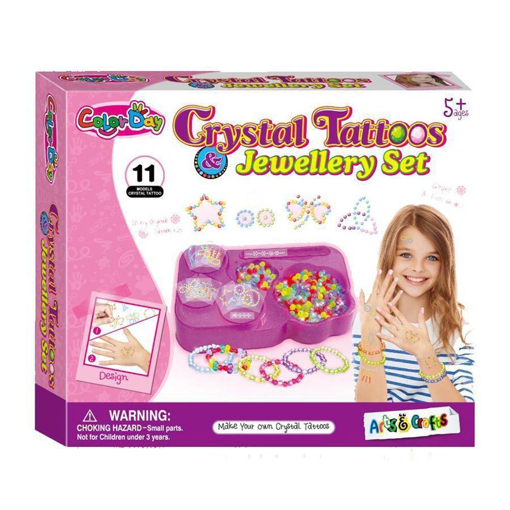 Crystal Tattoos & Jewellery Set.