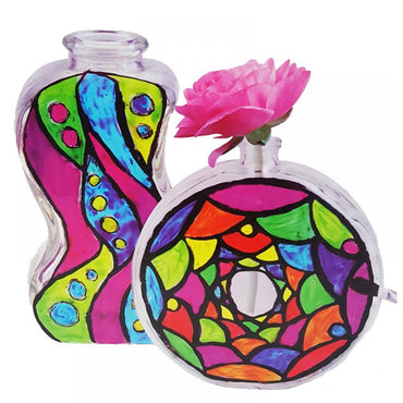 Diy Painting Glass Bottle - Create Your Own Stained Glass - 8137.
