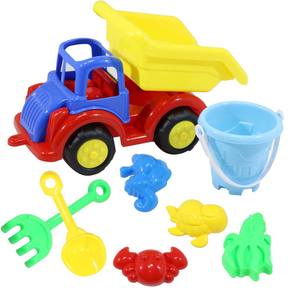 Truck Beach Toys Set 8 pcs - Karout Online -Karout Online Shopping In lebanon - Karout Express Delivery 