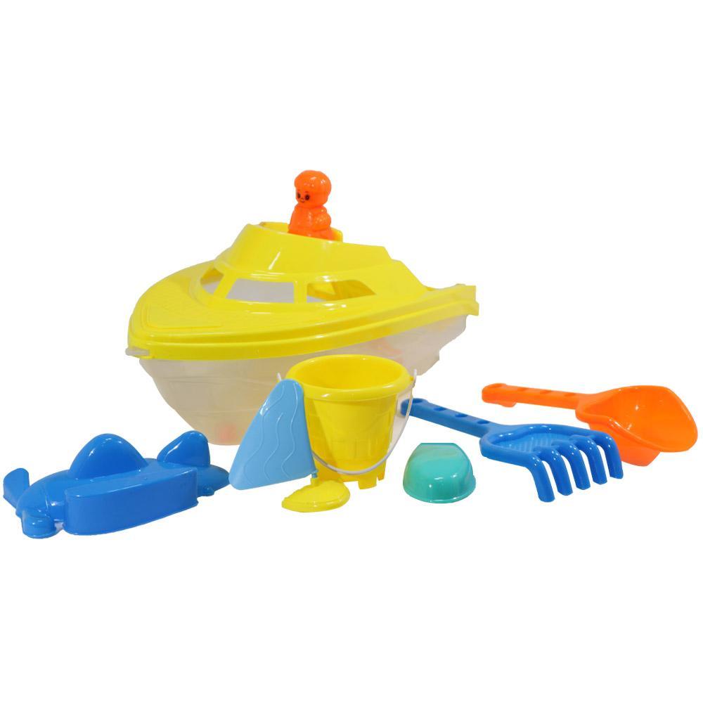 Boat Beach Toys Set Yellow Summer