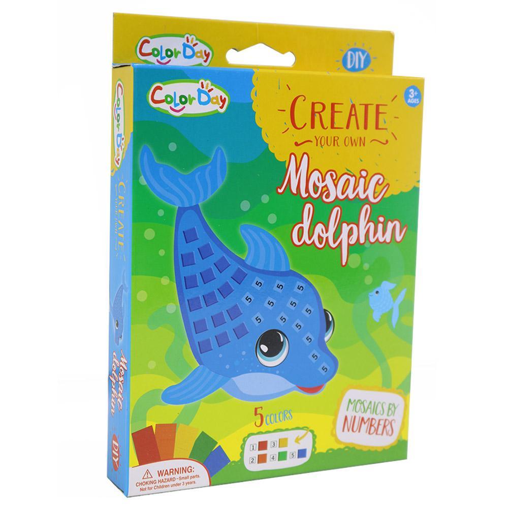 Create Your Own Mosaic Robot-Dolphin.