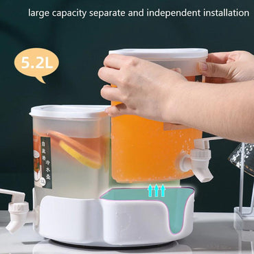 3 compartment kitchen juice jug with detachable swivel tap - Karout Online -Karout Online Shopping In lebanon - Karout Express Delivery 